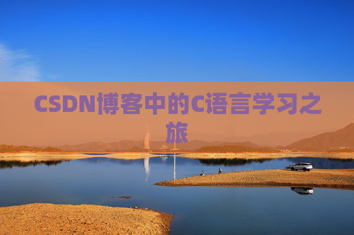 CSDN博客中的C语言学习之旅